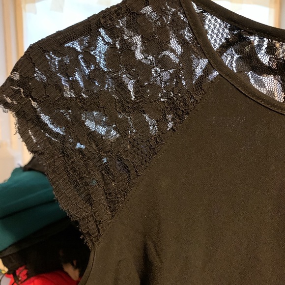 Lacey,black peplum top - Picture 2 of 5